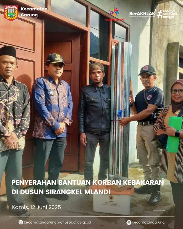 Bantuan Korban Kebakaran Dusun Sirangkel Desa Mlandi